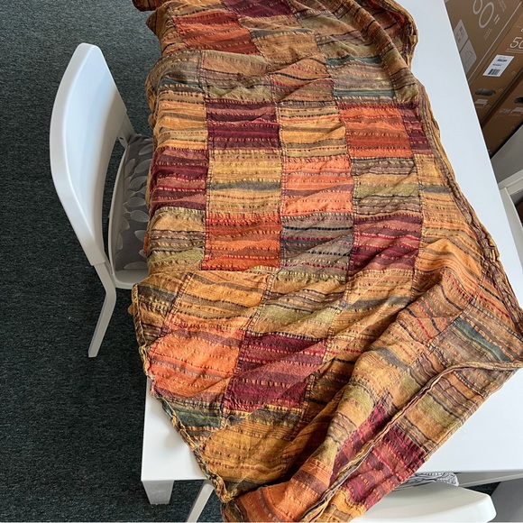 Multicolor Patchwork wrap-around  Skirt - Picture 4 of 6